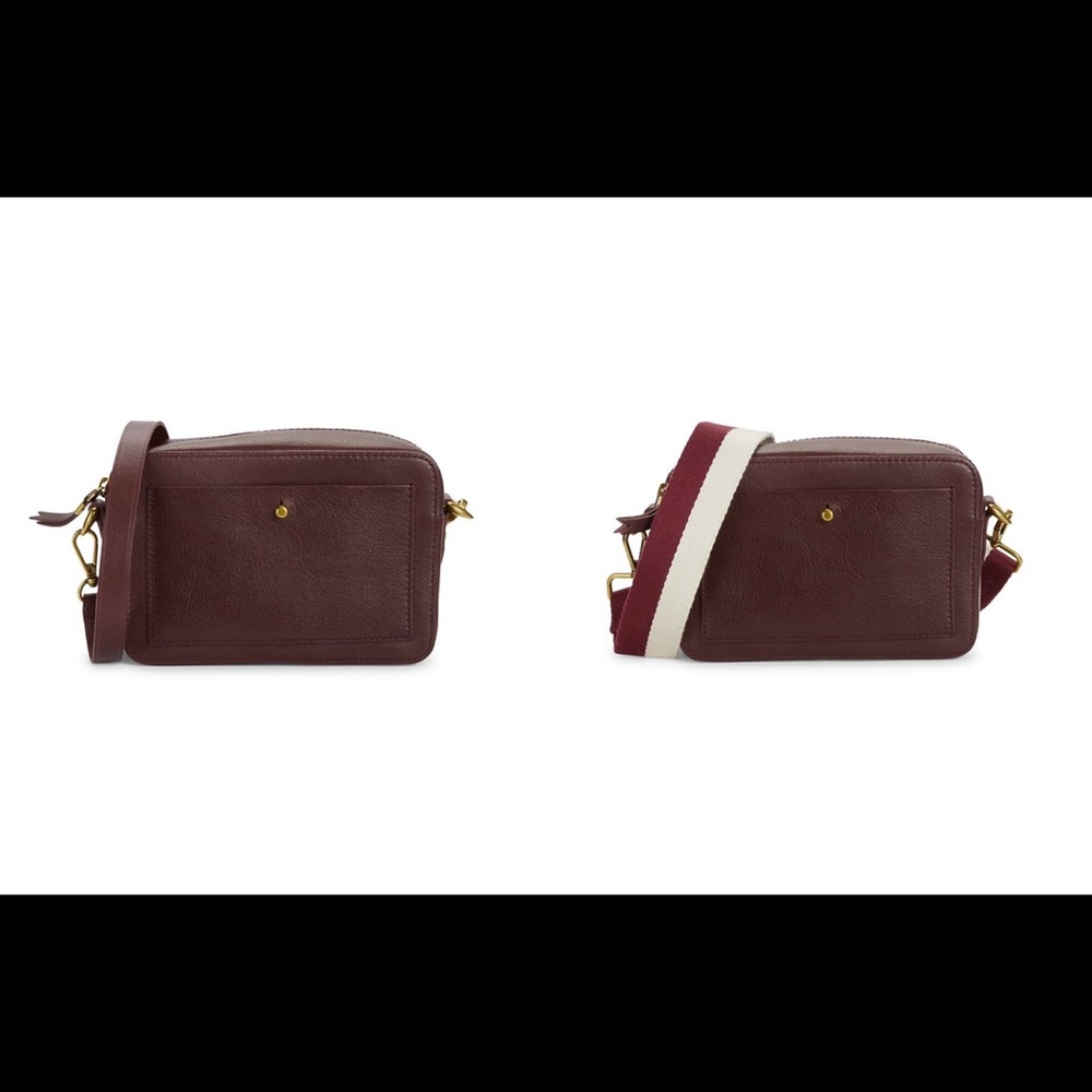 NWT 2-in-1 dual strap madewell camera bag large in mahogany brown